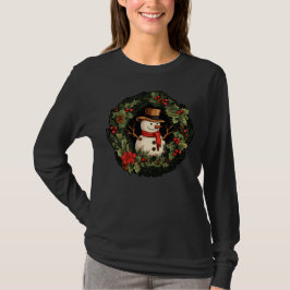 Camiseta Vintage Snowman Christmas