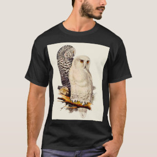 Camiseta Vintage Snowy Owl Drawing