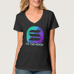 Camiseta Vintage Solana À Moon Crypto Coin Solana