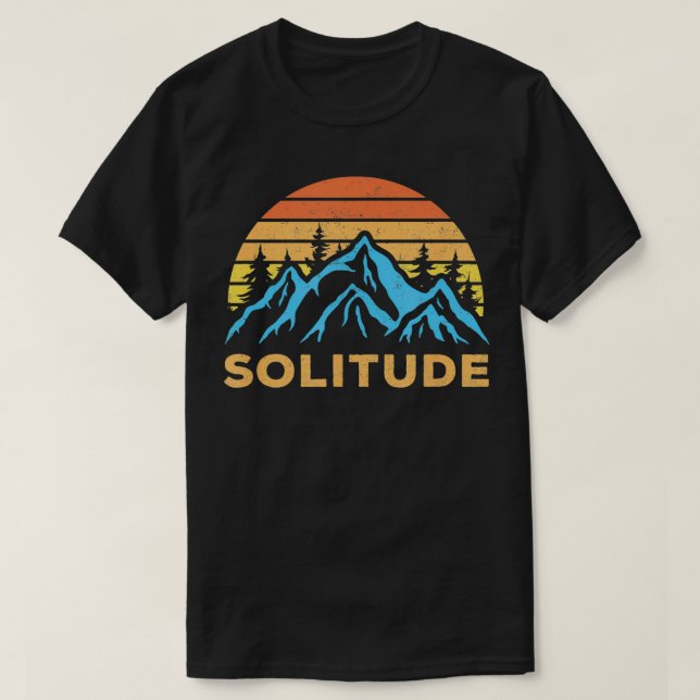 Camiseta Vintage Solitude Utah Retro Mountain Souvenir (Frente do Design)