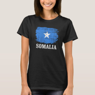 Camiseta Vintage Somália Flag For Somali