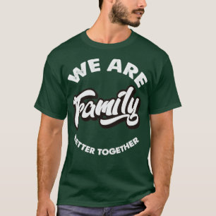 Camiseta Vintage Somos Texto Branco Da Família