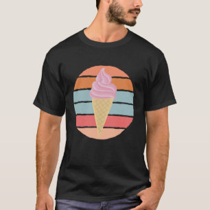 Camiseta Vintage Sorvete Cone Summer Desserts Sherbet