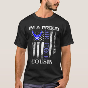 Camiseta Vintage, sou um orgulhoso primo da Força Aérea.