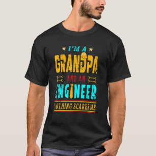 Camiseta Vintage, sou um vovô e Engenheiro sem cicatriz