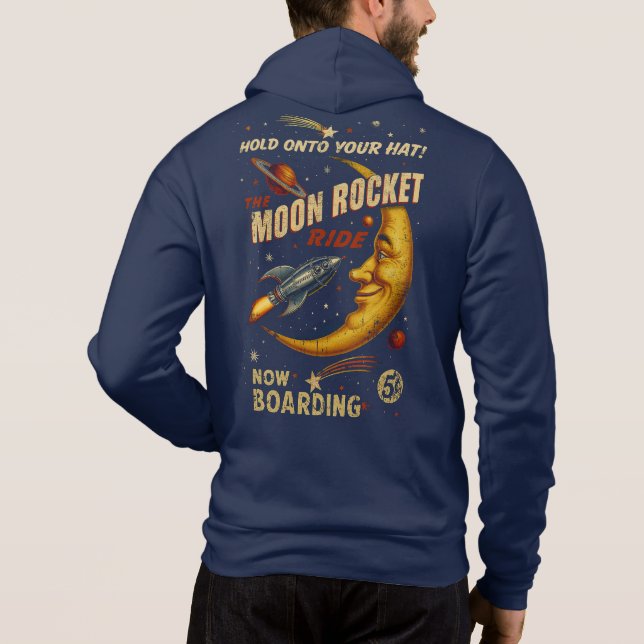 Camiseta Vintage Space Hoodie (Marinho) (Verso)