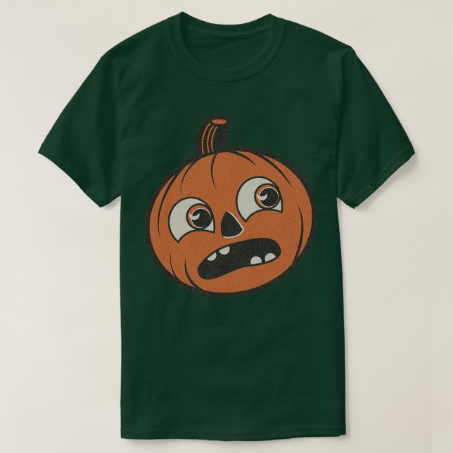 Camiseta Vintage Spooky Pumpkin (Frente do Design)