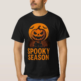 Camiseta Vintage SPOOKY SEASON Jack-O'-Lanterna Halloween