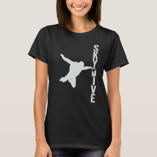 Camiseta Vintage Sport Skydiving Man Silhouette