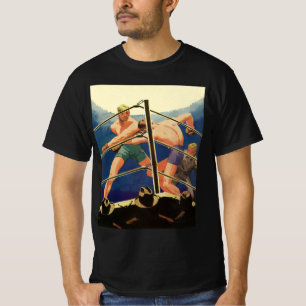 Camiseta Vintage Sports Boxing, Boxers durante uma partida