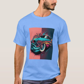 Camiseta Vintage Sports Car Lovers Retro Pop Art Sports Car
