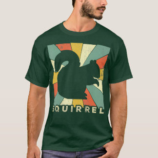 Camiseta Vintage Squirrel Lover Estilo Retro