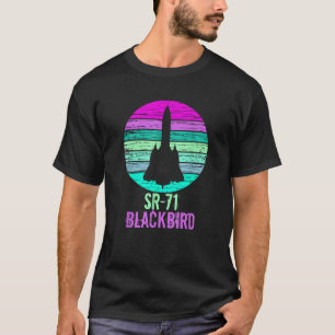 Camiseta Vintage SR 71 Blackbird Aeronaves de aviação milit