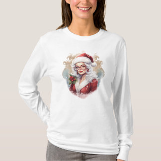 Camiseta Vintage Sra. Claus Christmas