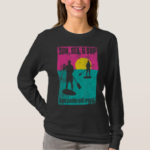 Camiseta Vintage Stand Up Paddle Conselho Poster Style Desi