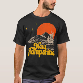 Camiseta Vintage State of New Hampshire Meio século Distres