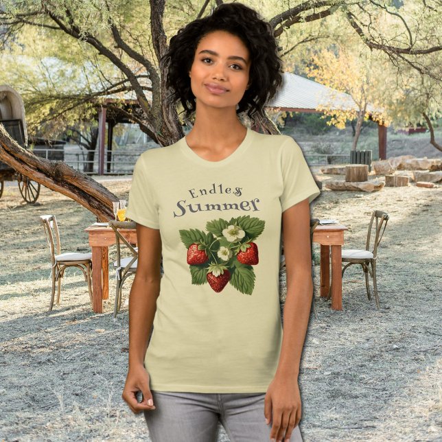 Camiseta Vintage Stawberries - Endless  Summer  (Criador carregado)