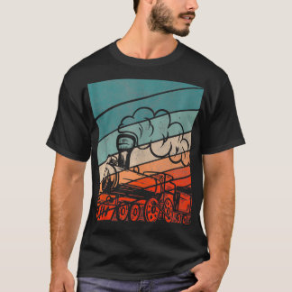 Camiseta Vintage Steam Locomotive Train Spot