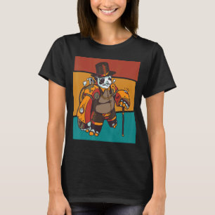Camiseta Vintage Steampunk Panda Mechanical