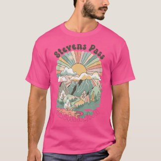 Camiseta Vintage Stevens Passa Montanhas Washington Caminha