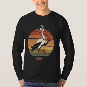 Camiseta Vintage Stork Jogando Basquete Loja ama Basquete