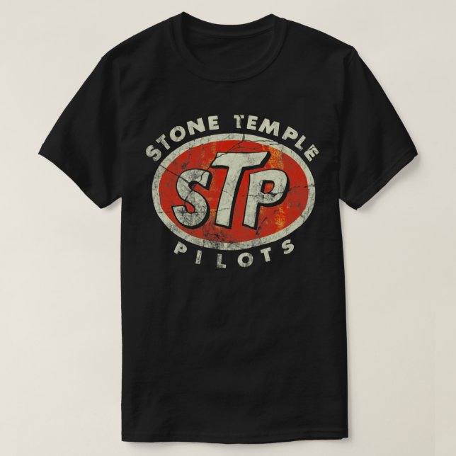 Camiseta Vintage STP Pilots Oil (Frente do Design)