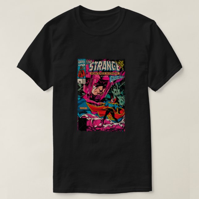 Camiseta Vintage Strange Comic Cobrir Classic (Frente do Design)