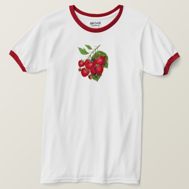 Camiseta Vintage Strawberry (Frente do Design)