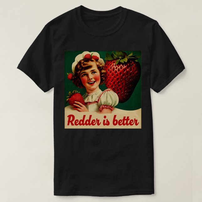 Camiseta Vintage Strawberry Girl Strawberry (Frente do Design)
