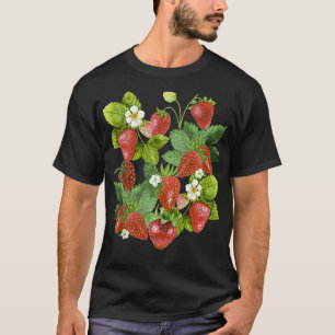 Camiseta Vintage Strawberry Strawberry Fruta Berry