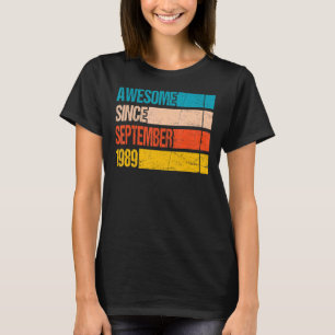 Camiseta Vintage Stripe Color Incrível Desde Setembro De 19