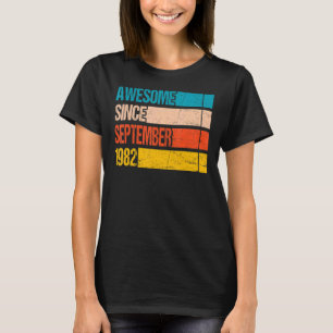 Camiseta Vintage Stripe Color Incrível Desde Setembro De 19