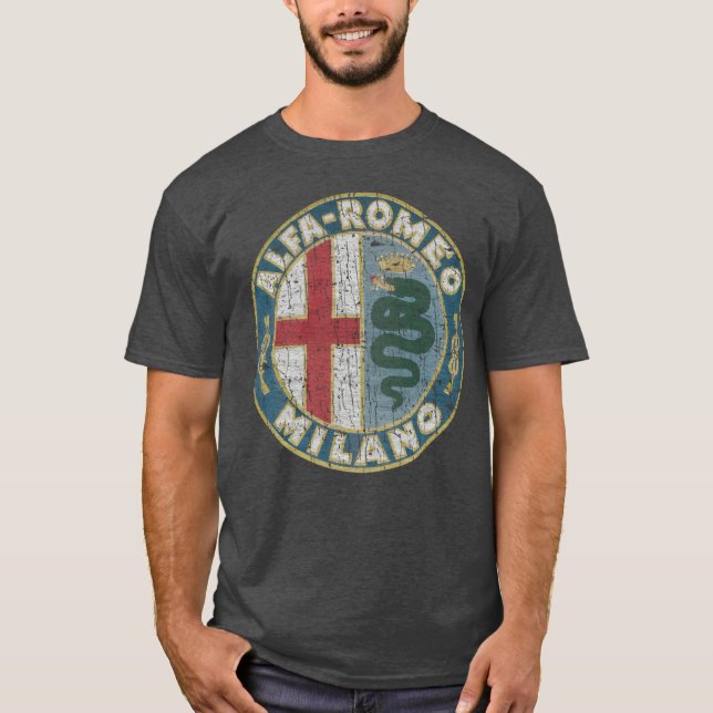 Camiseta VINTAGE STYLE Alfa Romeo Milano (Frente)