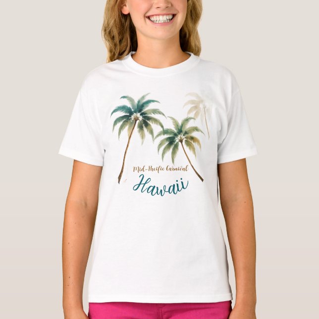 Camiseta Vintage Style Hawaiian Travel Honolulu (Frente)
