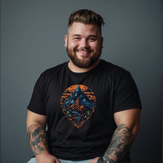 Camiseta Vintage Style Mountain Creek — Acampamento selvage (Comfortable for everyone)