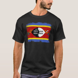 Camiseta Vintage Suazilândia Bandeira Swazi Dia da Independ