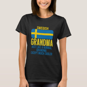 Camiseta Vintage Suecia da avó sueca para mãe