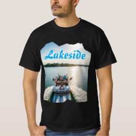 Camiseta Vintage Summer e Férias Familiares Lakesside