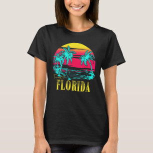 Camiseta Vintage Summer Viagem Para Flórida, Férias De Prai