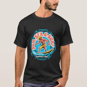 Camiseta Vintage Sun Sea Surf Kaanapali Maui Hawaii Retro S