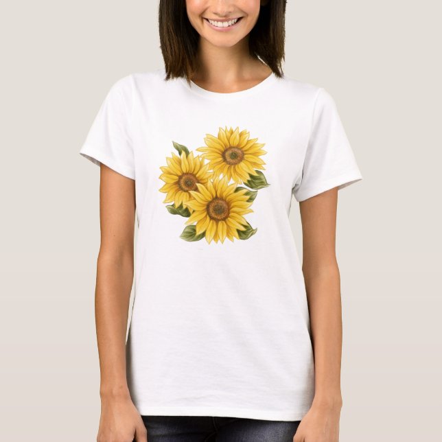 Camiseta Vintage Sunflower (Frente)