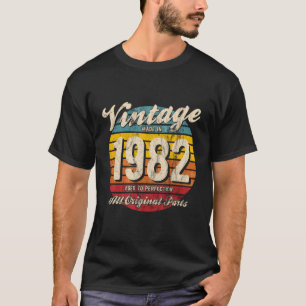 Camiseta Vintage Sunset 38º Aniversário Feito Em 1982 Com I