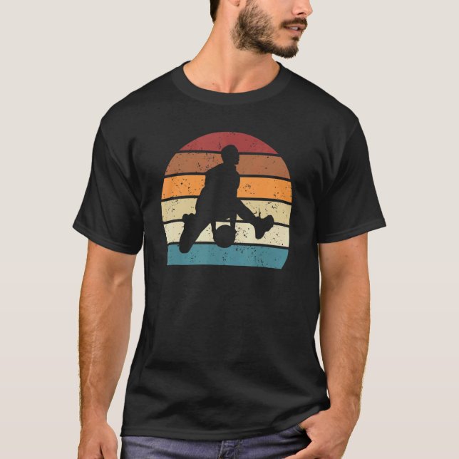 Camiseta Vintage Sunset Basketball Cool Basketball (Frente)