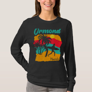 Camiseta Vintage Sunset Beach Surfing Ormond Summer
