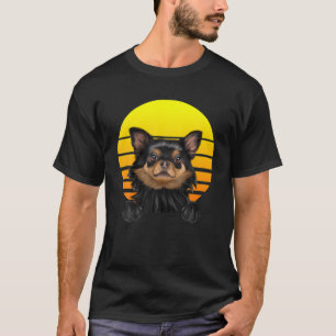 Camiseta Vintage Sunset Black Chihuahua Dog Lover