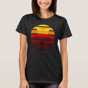 Camiseta Vintage Sunset Com Vintage Star Abstrato Ne