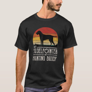 Camiseta Vintage Sunset Hunting Dog Pudelponder