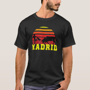 Camiseta Vintage Sunset Madrid Espanha Bulling Mães Espana