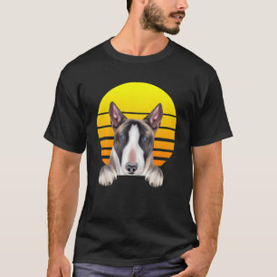 Camiseta Vintage Sunset Miniature Bull Terrier Dog Lover