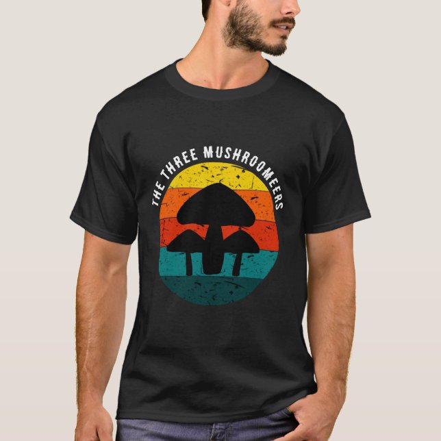 Camiseta Vintage Sunset MUSHROOMS Toadools (Frente)